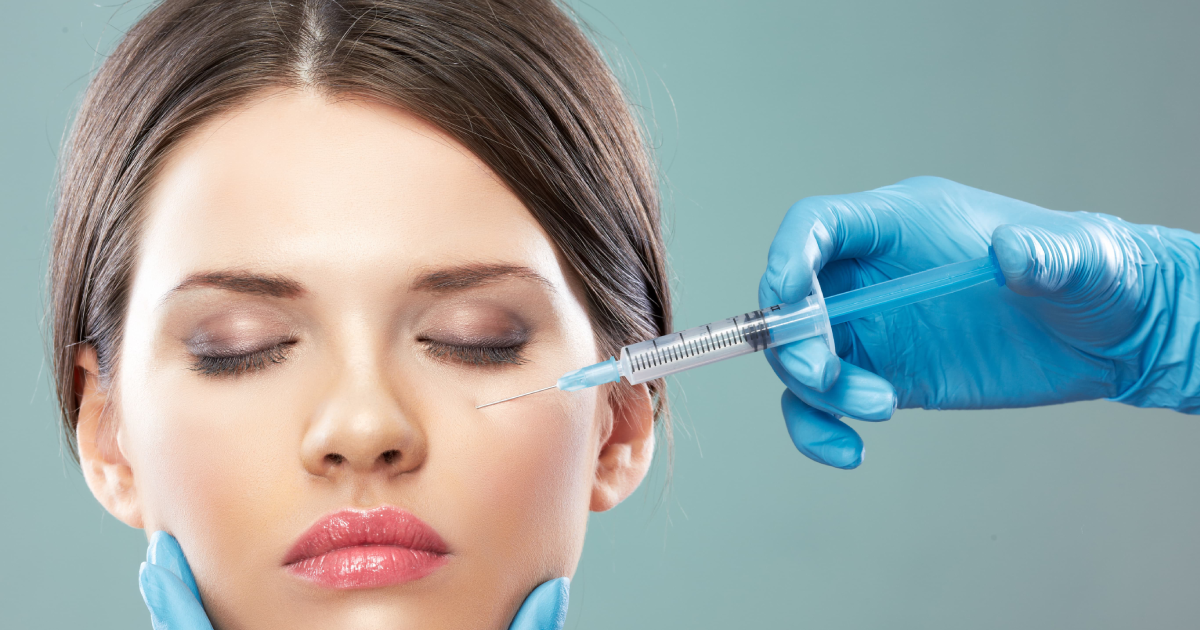 Woman receiving neurotoxin injection in Coral Gables, FL clinic